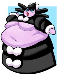 fat gothitelle no_humans pinup pokemon pokemon_(species) standing superspoe