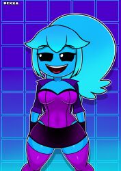 black_eyes blue_body blue_hair blue_skin dexxa easy_(geometry_dash) geometry_dash tagme