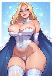 1girls ai_generated blonde blonde_female blonde_hair blonde_hair_female blue_eyes blue_eyes_female cameltoe cleavage curvy emma_frost erect_nipples female huge_areolae huge_ass huge_breasts marvel marvel_comics nai_diffusion puffy_nipples stable_diffusion thick_lips very_long_hair very_long_hair_female voluptuous white_queen wide_hips x-men yashugai yellow_hair