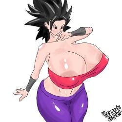 1female 1girls 2d 2d_(artwork) armpits ass big_ass big_breasts big_hips big_thighs black_hair boobs_bigger_than_head breasts caulifla dragon_ball dragon_ball_super dragon_ball_z female female female_focus female_only flat_colors gigantic_breasts hips keyaruki massive_breasts shiny_skin signature simple_background simple_coloring solo solo_focus standing thick_thighs thighs twitter_link unrealistic_proportions voluptuous voluptuous_female