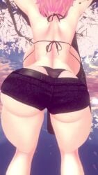 1girls artist_request ass ass_focus big_ass dudles_vrc_(artist) elf_ears female huge_ass shaking_ass shaking_butt short_hair tagme video vrchat wiggling_ass