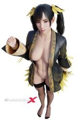 3d female fishnets half-dressed ling_xiaoyu looking_at_viewer png pussy shaddoll_x tekken tekken_8 twintails