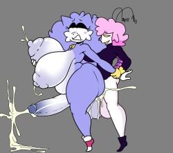 1boy 1futa 1girl big_ass big_breasts edit edited_art futa_penetrated futanari male_penetrating_futa oc oc_x_canon original_character rechi silly_face sonic_(series) thepinkthing wacky_(sonic.exe) wacky_the_erizo