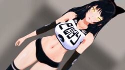 amber_eyes animated animated big_ass big_breasts blake_belladonna cat_ears gym_clothes gym_uniform hypnosis hypnosis midriff mind_control minishorts skimpy skimpy_clothes skimpy_outfit spiral_eyes sportswear thick_thighs