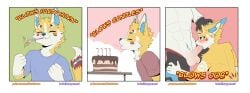 2024 abs anthro balls big_balls big_penis biped birthday_cake blowing blush brown_clothing brown_shirt brown_topwear cake candle canid canine closed_eyes clothing dessert duo erection facial_markings fellatio fist food fox genitals head_grab head_markings hi_res humanoid_genitalia humanoid_penis kurari_(deruu) kurarifox looking_at_another looking_up male male/male mammal markings muscular muscular_anthro muscular_male nipples nude_anthro nude_male oral party_horn penile penis pink_nipples purple_clothing purple_shirt purple_topwear sex shirt slim_anthro slim_male solo tongue tongue_out topwear vein veiny_penis