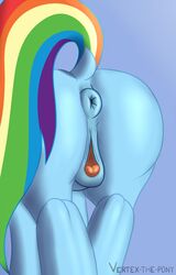 all_fours anus ass female feral friendship_is_magic mlp my_little_pony nude pony pussy rainbow_dash_(mlp) solo vertex-the-pony