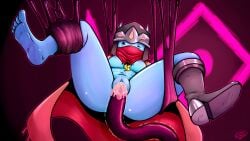 1girls 2019 blu_(hyper_light_breaker) blue_body blue_skin commission cum cum_in_pussy cum_inside female hi_res hyper_light_drifter judgement_(hyper_light_drifter) restrained rodrickscorpion rule_63 tentacle tentacle_monster tentacle_sex the_drifter_(hyper_light_drifter)