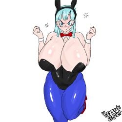 1female 1girls 2d 2d_(artwork) angry angry_face ass big_ass big_breasts big_hips big_thighs blush boobs_bigger_than_head breasts bulma_(bunny) bulma_briefs bunny_ears bunny_girl bunnysuit dragon_ball dragon_ball_(classic) dragonball female female_focus female_only flat_colors gigantic_breasts hips keyaruki massive_breasts shiny_skin signature simple_background simple_coloring solo solo_focus standing teenage_bulma teenager thick_thighs thighs twitter_link unrealistic_proportions voluptuous voluptuous_female