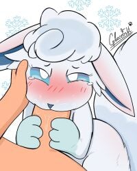 alolan_form alolan_vulpix aroused blue_eyes blush blush_lines bodily_fluids canid canine duo ears_down fellatio female female_penetrated feral fur generation_7_pokemon genitals glacefrostbite half-closed_eyes hand_on_cheek hi_res human human_on_feral interspecies male male/female male_penetrating male_penetrating_female mammal narrowed_eyes nintendo oral oral_penetration paws penetration penile penis penis_in_mouth pivoted_ears pokemon pokemon_(species) pokephilia regional_form_(pokemon) saliva saliva_on_penis sex simple_background tail tears tuft white_body white_fur zoophilia