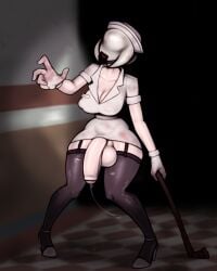 1futa 2024 balls big_balls big_penis bottomless breasts bubble_head_nurse cleavage clothed clothing dripping_precum flaccid futa_only futanari heels huge_cock humanoid humanoid_penis mostly_clothed neayix nurse_(silent_hill) nurse_cap nurse_uniform penis reaching_towards_viewer silent_hill smooth_balls smooth_penis solo solo_futa standing stockings tagme