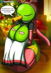 anthro ass avian big_ass big_breasts big_butt bird blazedscarf breasts christmas christmas_clothing christmas_outfit female furry furry_female holidays pokemon pokemon_(species) pokemon_gsc thick_ass thick_thighs wide_hips wings xatu