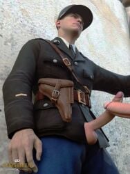 3d army exhibitionism frottage frotting gay gay_male gay_sex medal_of_honor_airborne military outdoors precum soldier soldiers tommys_eagle_hq uniform ww2