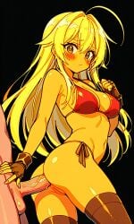 ai_generated anal anal_sex blonde_hair female yellow_body