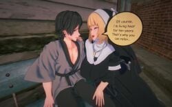 1boy1girl 3d animated balls big_ass big_breasts blonde_female blonde_hair blowjob blue_eyes broken_english changing_positions cheating cheating_boyfriend cuckquean cum cum_in_mouth cum_in_pussy cum_inside cum_inside_pussy deepthroat fellatio female fondling fondling_balls foreplay from_behind huge_ass huge_breasts japs8005 jiggling_ass koikatsu light-skinned_female light-skinned_male male mole mole_under_mouth nun nun_outfit oral oral_penetration oral_sex original original_characters side_sex sound stockings tagme teasing thick_thighs thigh_highs thighhighs thighs timid vaginal_penetration vaginal_sex video voluptuous voluptuous_female wide_hips