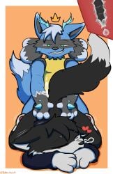 2boys absurd_res anal anal_sex animal_genitalia animal_penis anthro badboi_kairu black_penis bodily_fluids canid canine canine_genitalia canine_penis cum cum_in_ass cum_inside duo felid feline femboy gay gay_sex generation_4_pokemon genital_fluids genitals hi_res inside knot knotted_penis lucario male male/male male_lucario mammal nintendo penis pokemon pokemon_(species) sex