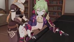 1boy 1boy1girls 1girl1boy 1girls 3d 3d_animation accessory aether_(genshin_impact) animated areola areolae ass bangs bare_ass bare_breasts bare_chest bare_midriff bed bedroom bedroom_sex bent_forward bent_over bent_over_table between_eyes black_gloves black_handwear black_legwear black_thigh_highs black_thighhighs blonde_hair blonde_hair_male blonde_male boobs_out book books bookshelf bookshelves braid braided_hair braided_ponytail breasts breasts_out brown_bottomwear brown_gloves brown_handwear brown_pants brown_topwear clothed clothed/nude clothed_male clothed_male_nude_female clothed_sex clothing cock cock_in_vagina cropped_jacket dick dick_in_pussy dick_in_vagina doggy_style doggy_style_position doggy_style_sex doggystyle_position eyes eyes_open female female_human female_penetrated fingerless_gloves from_behind from_behind_position fucked_from_behind fully_clothed fully_clothed_humanoid fully_clothed_male genshin_impact gloves grabbing grabbing_another's_hips grabbing_from_behind grabbing_hips green_hair green_hair_female hair hair_accessory hair_between_eyes hair_ornament hairpiece half-dressed half_dressed half_naked half_nude hands_on_another's_hips hands_on_hips hands_on_table hetero_sex heterosexual hip_grab hips hips_grab holding holding_hips human human_female human_penetrated humanoid humanoid_male humanoid_penetrating humanoid_penetrating_female humanoid_penetrating_human indoor indoor_sex indoors indoors_sex inside intercourse jacket jacket_open kishibakura_(bakurakishi) kuki_shinobu legwear light light-skinned light-skinned_female light-skinned_male light_body light_skin light_skin_female light_skin_male light_skinned light_skinned_female light_skinned_male long_hair longer_than_10_seconds looking_at_another looking_at_partner looking_back looking_back_at_another looking_back_at_partner looking_pleasured male male/female male_humanoid male_penetrating male_penetrating_female medium_ass medium_boobs medium_breasts medium_butt medium_tits midriff midriff_baring_shirt mouth mp4 multiple_angles multiple_views naked naked_female nipples no_bra no_protection no_sound nude nude_female open_jacket open_mouth ornament pale pale-skin pale-skinned_female pale-skinned_male pale_body pale_skin pale_skin_female pale_skin_male pale_skinned pale_skinned_female pale_skinned_male pants partially_clothed partially_clothed_female partially_clothed_human partially_clothed_sex partially_naked partially_naked_female partially_nude partially_nude_female penetrated penetrating penetration penetration_from_behind penile penile_penetration penis penis_in_pussy penis_in_vagina plate pleasure pleasure_face pleasured pleasured_face pleasured_female purple_jacket purple_topwear raw_sex red_rope rope sex sex_from_behind sex_in_bedroom sexual_intercourse shelf shelves short_hair shorter_than_30_seconds shoulder_plate standing standing_doggy_style standing_doggystyle standing_position standing_sex straight straight_sex table table_sex tagme thigh_highs thighhighs tits_out topless topless_female topwear touching touching_another vaginal_penetration vaginal_sex video violet_eyes