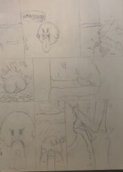 anonymous_male big_tongue boo_(mario) comic eggplant_emoji fangs fellatio female genitals ghost heart licking male male/female mario_(series) nintendo oral panels papillae penis penis_lick penis_on_tongue permandu retracted_foreskin sex spirit stimulation taste_buds teeth text tongue_fetish
