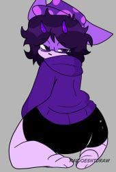 dinosaur feline hybrid kaidoesntdraw magenta pink purple sexy styx thicc_ass unknown_artist
