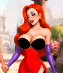 animated girls_only ibnalxuffasch94 jessica_rabbit vestido