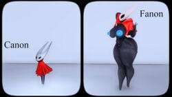3d animated big_ass big_breasts big_thighs comparing eternus266_artist funny hollow_knight hornet_(hollow_knight) sexy sexy_pose tagme venus_body video