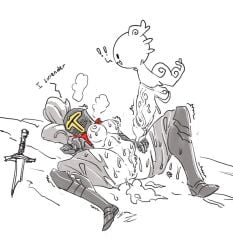 after_rape after_sex anus areola arm_armor balls big_balls big_penis bodily_fluids breasts broken_sword clothed clothing cum cum_drip cum_from_pussy cum_in_pussy cum_inside cum_pool cum_string defeated disarmed dominant dominant_male dragon dripping erect_nipples excited female female_raped feral fucked_to_exhaustion genital_fluids genitals half-erect huge_balls huge_cock human human_on_feral hyper hyper_genitalia hyper_penis interspecies larger_female larger_human leg_armor lying_on_ground male male/female mammal medieval_armor medium_breasts mujinn mythological_creature mythological_scalie mythology nipples on_ground partially_clothed penis quadruped scalie seb_mujinn shaking size_difference small_but_hung small_dom_big_sub small_waist smaller_feral smaller_male spread_legs spreading surrendering sweating_profusely thick_thighs torn_clothing trembling wide_hips zoophilia