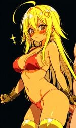 ai_generated anal anal_sex blonde_hair female yellow_body