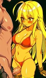 ai_generated anal anal_sex blonde_hair female yellow_body