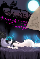 anal androgynous bed_sheets black_hair bottom_heavy bottom_heavy_femboy crossdressing cute_male dark_hair endured_face femboy forced full_moon gasp ghost goth grabbing_sheets hand_on_another's_head hand_on_another's_thigh head_grab leg_grab majalis moon night on_stomach pale pale_skin pinned_down prone prone_bone questionable_consent rape restrained sex skinny supernatural surprise trap wide_eyed