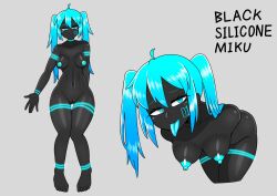 black silicone miku from vocaloid by saeku 100kei