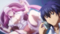 animated bondage breasts female hagure_yuusha_no_estetica ousawa_miu pink_hair