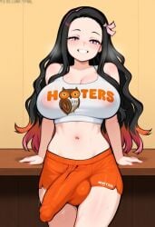 2025 ai_generated bigtub7775 demon_slayer futa_only futanari kamado_nezuko kimetsu_no_yaiba solo_futa tagme
