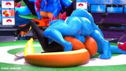 3d_(artwork) 3d_animation animated anthro anus arm_grab ass balls big_balls big_breasts big_butt big_penis biped blue_body bouncing_butt breasts charizard curvy_figure detailed_background digital_media_(artwork) duo erection female female_penetrated feraligatr from_front_position generation_1_pokemon generation_2_pokemon genitals herm herm/female hi_res huge_breasts intersex intersex/female intersex_penetrating intersex_penetrating_female kasdaq male male/female mating_press multicolored_body nintendo no_sound orange_body penetration penile penile_penetration penis pokemon pokemon_(species) pokemorph pussy red_body restrained sex spread_legs spreading tagme thick_thighs vaginal_penetration vaginal_penetration video video voluptuous wide_hips