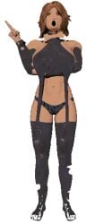 1girls 3d baldi's_basics_in_education_and_learning baldis_basics big_breasts black_eyes bowtie brown_hair dithering female female_only human open_mouth panties posing principal_of_the_thing rule_63 slim_waist tan_skin thick_thighs virgin_killer_sweater