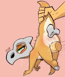2022 2025 2_toes 4_fingers anal anal_fluids anal_sex anthro bedroom_eyes bodily_fluids bone carrying_another color_edit colored cubone disembodied_hand disembodied_penis double_penetration drooling duo eyelashes feet female feral fingers generation_1_pokemon genital_fluids genitals half-closed_eyes improvised_sex_toy lifted lifted_by_tail lifting looking_pleasured male male/female motion_lines narrowed_eyes nintendo object_in_ass penetration penis pokemon pokemon_(species) raised_tail saliva seductive shaking signature simple_background size_difference skull smaller_anthro smaller_female solo_focus soulcentinel tail tail_grab third-party_edit toes trembling vaginal_fluids vaginal_penetration vaginal_penetration white_background