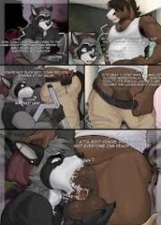 black_cock bully face_fucking furry gay jacko18 low_res lowres sex sucking tongue_out_blowjob