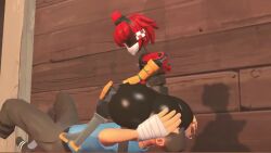 ambiguous_consent ambiguous_gender ass_bigger_than_head big_ass da_ra_ra_ra dell_spencer facesitting gay heavy_(team_fortress_2) heavy_weapons_guy mimi_sentry scout_(team_fortress_2) sentry_(team_fortress_2) sfm suffocation tagme team_fortress_2 video