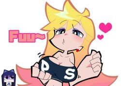 2girls breasts large_breasts panty_&_stocking_with_garterbelt panty_anarchy stocking_anarchy