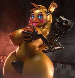 3d_(artwork) animatronic anthro areola arm_grab avian barbell_piercing beak bellathefella69 big_areola big_breasts bird blue_eyes breast_grab breast_squish breasts chicken colored_nails curvy_figure digital_media_(artwork) duo endoskeleton erection eyeshadow female five_nights_at_freddy's five_nights_at_freddy's_2 galliform gallus_(genus) genitals glistening glistening_body glowing glowing_eyes grabbing_from_behind hand_on_breast hi_res huge_breasts humanoid_genitalia humanoid_penis inside looking_at_another looking_at_partner looking_at_viewer machine makeup male male/female nails navel nipple_barbell nipple_piercing nipples non-mammal_breasts non-mammal_navel non-mammal_nipples nude nude_anthro nude_female penis phasianid piercing purple_eyeshadow purple_nails raised_arms robot robot_anthro scottgames sex sharp_teeth squish teeth thick_thighs thigh_sex tongue tongue_out toothed_beak toy_chica_(fnaf) wide_hips