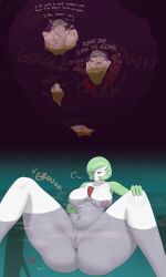 1boy 1girls after_vore alpha_pokemon digestion fatal_vore female female_pred gardevoir implied_vore male male_prey pokemon pokemon_(species) post-vore post_vore slimpdick tagme vore