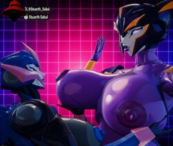 airachnid airachnid_(trawert) arcee arcee_(prime) clanker cybertronian female female_only hssakai nsfw render stuarth_sakai transformers transformers_prime trawert