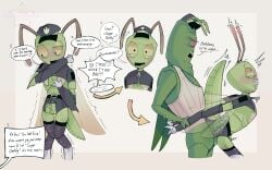 reggie_mantos rick(vermin) vermin_(series) mantis praying_mantis male/male gay gay_sex twink penis_in_ass insects bug police genital_fluids police_uniform