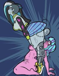 monster_high monster_high_g3 frankie_stein frankie_stein_g3 twyla twyla_boogeyman_g3 monster_girl hyper_penis 1futa1girl 1futanari 1girls futanari futa_on_female violent_sex rough_sex rough_oral blowjob throat_fuck throat_penetration throat_pounding fucked_senseless fucked_silly voluptuous voluptuous_female 1nonbinary nonbinary nonbinary_(lore) skirt perky_breasts completely_nude completely_nude_female clothed_sex shaved_side balls ballsack massive_balls massive_penis blue_skin multicolored_hair purple_skin huge_ass thick_thighs thick_ass sweaty sweating sweaty_balls surprised_expression pleasure_face stomach_bulge fucked_hard forceful artist: d-nix