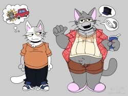 alienmyth64 anthro car chrissophrase controller dad_cat drink game_controller looking_at_viewer nintendo nintendo_wii open_mouth overweight overweight_male pepsi playstation playstation_2 ps2 soda son_cat wii