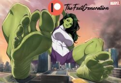 1girl 1girls ai_generated artist_name barefoot big_feet big_thighs bodysuit cameltoe dark_hair feet feet_focus feetgen female female_focus female_only foot_focus giantess huge_feet huge_soles hulk_(series) marvel marvel_cinematic_universe marvel_comics marvel_comics_logo n patreon_logo patreon_username presenting_feet seductive_look seductive_smile she-hulk skyscraper smile smiling soles soles_focus solo solo_female solo_focus sweat sweating sweaty sweaty_feet thefeetgeneration thick_thighs toenail_polish toes trampling watermark wrinkled_feet wrinkled_soles