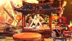lolikill jam_kuradoberi sol_badguy guilty_gear guilty_gear_strive nude faceless_male muscular_male street fucked_silly fucked_from_behind ahegao doggy_style chinese_female glasses breasts_out grabbing grabbing_from_behind fully_nude