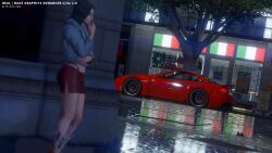 3d 3d_(artwork) 3dcg absurd_res absurd_resolution beautiful_female black_hair_female coat disinterested edited_screencap emotionless emotionless_female expressionless female female_only game_cg game_mod grand_theft_auto grand_theft_auto_v gta_prostitute high_resolution highres hoodie hooker leaning_to_the_side mature_female miniskirt pink_lipstick prostitute prostitution raining red_high_heels red_miniskirt red_skirt rockstar_editor shanda_murphy short_hair short_skirt sideskirt skirt source_request sports_car streetwalker text therealgabe thong_above_skirt unbothered uncaring uncaring_female uninterested_female watermark wet_skirt white_female
