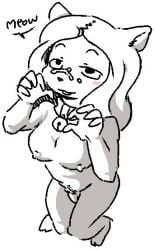 4chan ambiguous_species armpit bodily_fluids breasts cum cum_on_face felid feline genital_fluids genitals glegle hairy intersex mammal meme neighsayer3 nonbinary_(lore) penis pubes small_breasts trans_(lore) wojak