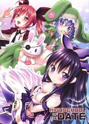 breasts date_a_live itsuka_kotori tagme yatogami_tohka yoshino_(date_a_live) yoshinon