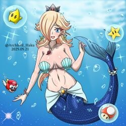1ambiguous 1boy 1girls 2025 ambiguous_gender archlord_haku artist_name ass big_ass big_breasts blonde_female blonde_hair blonde_hair_female blush blush_lines blushing_at_viewer blushing_female bra bracelet breasts cheep_cheep conch conch_necklace crown dated english english_text female female_focus fingernails fish fish_tail luma male mario_(series) merfolk mermaid mermaid_tail mostly_nude mostly_nude_female mushroom nails nails_painted necklace nintendo nude nude_female painted_fingernails painted_nails pink_fingernails platinum_blonde_hair princess_rosalina seashell seashell_bra silver_crown super_mario_bros. super_mario_galaxy super_mario_odyssey super_star text thick_thighs thighs trio underwater
