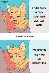 animal_genitalia animal_penis annoyed anthro aroused balls bedroom_eyes before_and_after big_penis blush bodily_fluids bored canid canine canine_genitalia canine_penis canis comic cuteblack domestic_cat duo erection felid feline felis femboy fluffy genital_fluids genitals hand_on_penis hi_res holding_penis imminent_oral knot looking_at_genitalia looking_at_penis looking_at_viewer male male/male mammal narrowed_eyes nude penis penis_grab penis_on_cheek penis_on_face precum seductive sheath size_difference spread_legs spreading text wolf